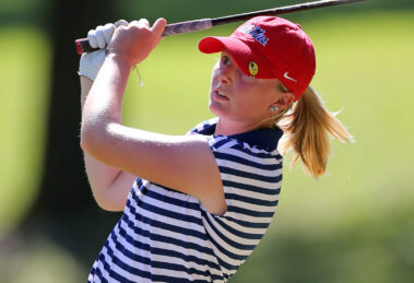 A photo of golfer Andrea Lignell